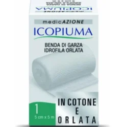 Icopiuma Benda Orlata 5 cm x 5 m Dispositivo Medico per Fissaggio