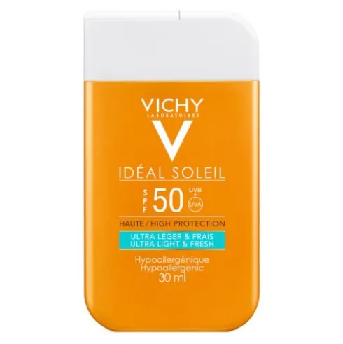 Ideal Soleil Fluido Viso Ultra Leggero SPF 50 Protezione Solare Molto Alta 30 ml