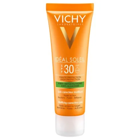 Ideal Soleil Trattamento protettivo correttivo effetto mat SPF 30 Protezione alta 50ml