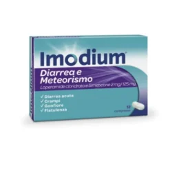 Imodium Diarrea E Meteorismo - Per il trattamento della diarrea acuta degli adulti - 12 compresse