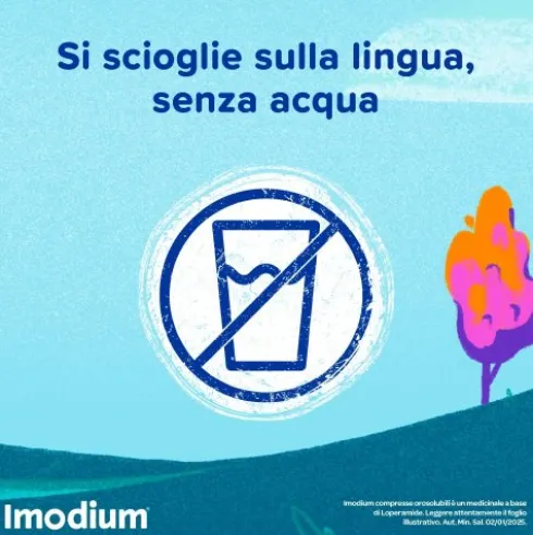 Imodium - Per il trattamento della diarrea acuta - 12 Compresse Orosolubili 2mg