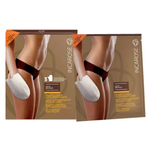Incarose Maxi Bronze Guanti Autoabbronzanti Corpo 3 Pezzi