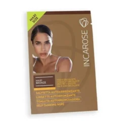 Incarose Maxi Bronze Salvietta Autoabbronzante Viso e Décolleté Monouso