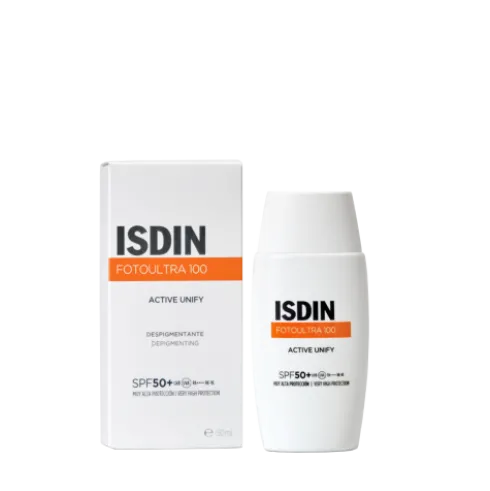 Isdin Fotoultra 100 Active Unify SPF50+ - Protezione solare viso depigmentante - 50 ml
