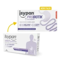 Isypan Probiotik - Integratore di probiotici e prebiotici per disbiosi intestinale - 10 flaconcini