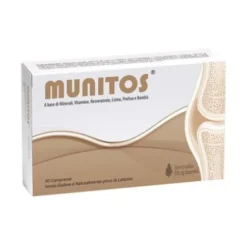 Iuvenilia Biopharma Munitos Integratore Magnesio Zinco Rame per Capelli Unghie 30 Compresse