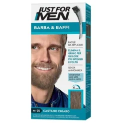 Just For Men Gel Colorante Barba e Baffi Castano Chiaro M25