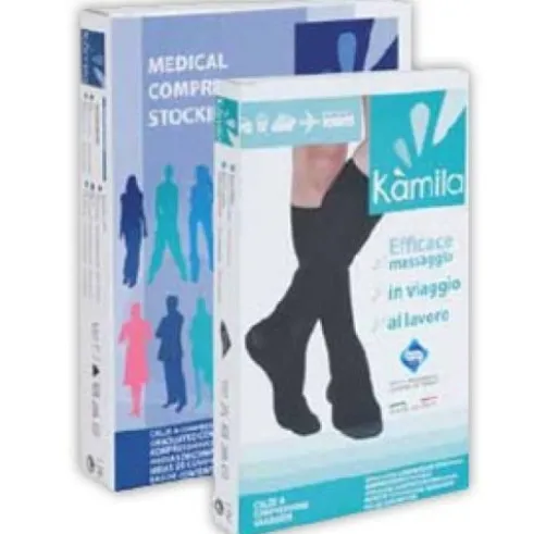 Kamila Gambaletto Uomo Cotton 18 Antracite 18/20 mmHg