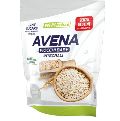 Ki group Fiocchi d'avena Naturali Fonte di Fibre Naturali per Colazione 250g