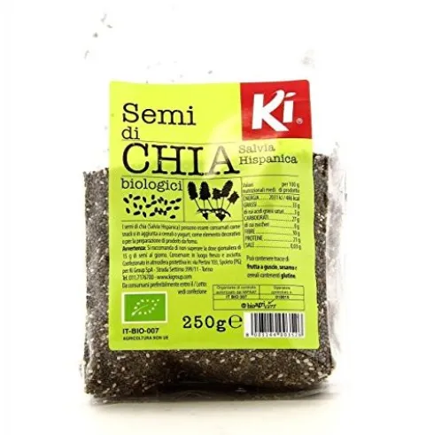 Ki Group Srl Semi di Chia Alimento Ricco di Nutrienti 250g