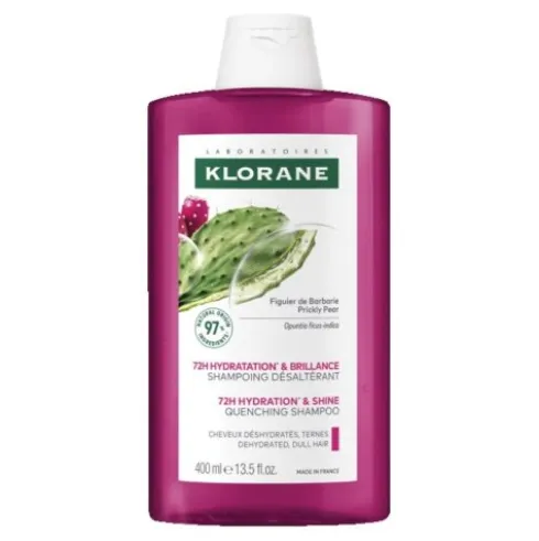 Klorane Shampoo al Fico d'India - Shampoo illuminante per capelli spenti - 400 ml