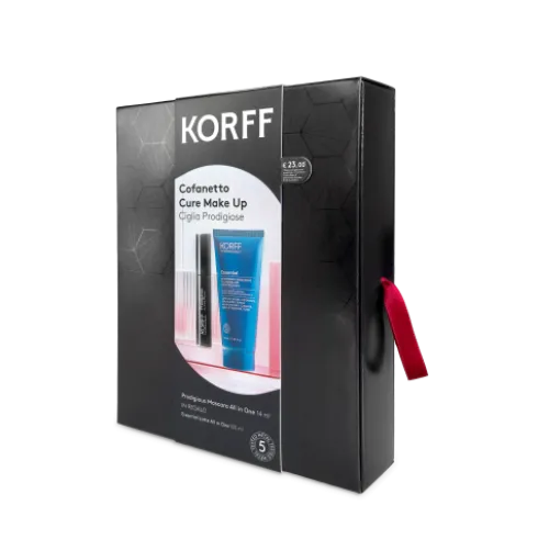 Korff Cofanetto di Natale 2024 Cure Make Up - Mascara Prodigious + Latte detergente All in One 100 ml