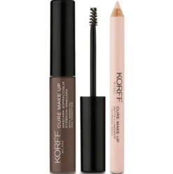Korff Make Up Kit Sopracciglia Colore 01 - Kit mascara sopracciglia 4 ml + matita illuminante sopracciglia