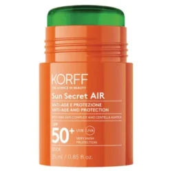 Korff Sun Secret Stick Solare Protettivo Viso SPF50+ - Stick solare antiage per labbra e zone sensibili