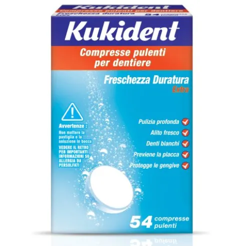 Kukident Cleanser Fresch 54Compresse