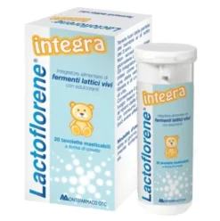 Lactoflorene Integra - Integratore a base di fermenti lattici vivi - 20 tavolette masticabili