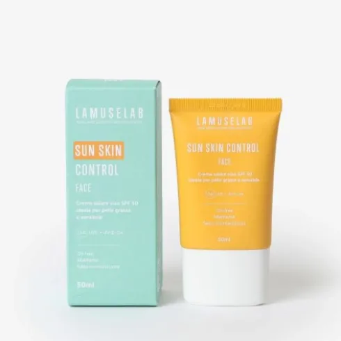 Lamuselab Sun Skin Control Crema Solare Viso SPF50+ Per Pelle Acneica 50ml