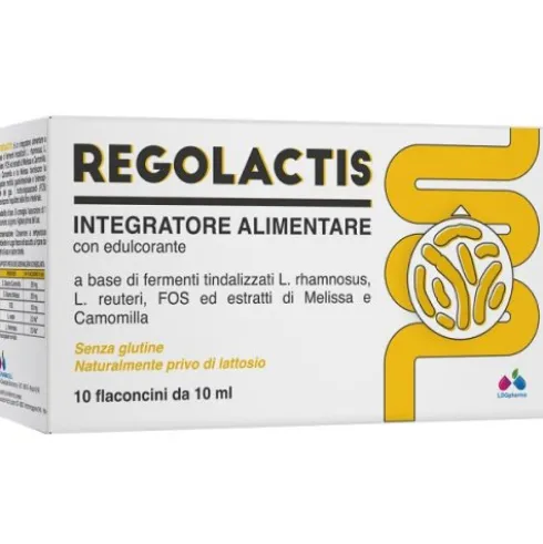 Ld Pharma Regolactis Integratore per Flora Intestinale 10 Flaconcini
