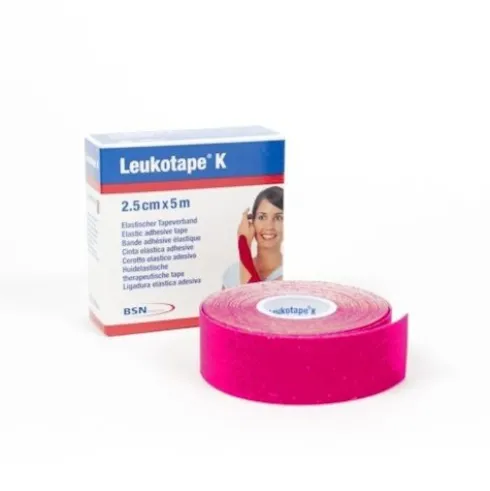 Leukotape K Taping Benda Adesiva Fisioterapica 2,5x500 Rosa