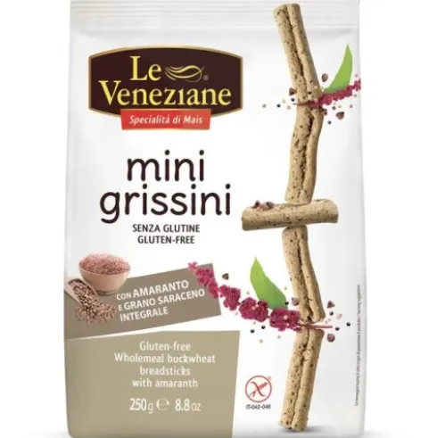 Le Veneziane Minigrissini Grano Saraceno Integrale con Amaranto 250g