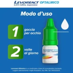 Levoreact Oftalmico - Collirio antistaminico - 4 ml
