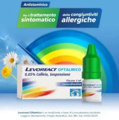 Levoreact Oftalmico - Collirio antistaminico - 4 ml