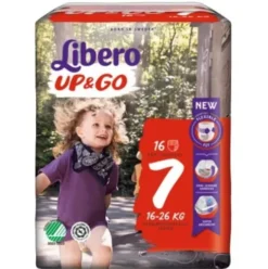 Libero Up&Go Pannolini Taglia 7 (16-26kg) 16 Pezzi