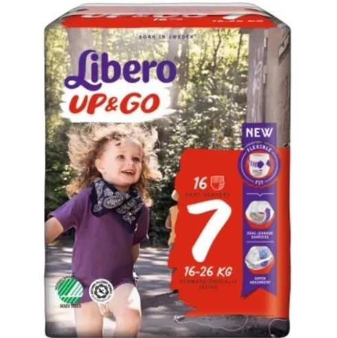Libero Up&Go Pannolini Taglia 7 (16-26kg) 16 Pezzi