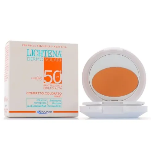 Lichtena Dermosolari Compatto Colorato SPF50+ Honey 10g