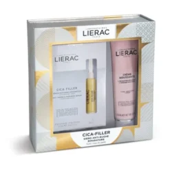 Lierac Cofanetto Cica Filler Siero - Cica-Filler Siero Anti-rughe 3 fiale + Crema mousse struccante viso 150 ml