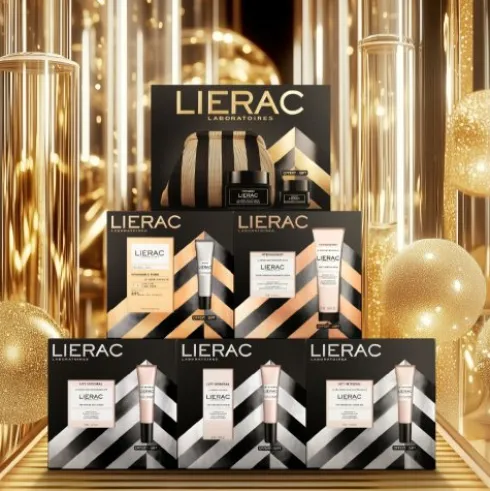 Lierac Cofanetto di Natale 2025 Lift Integral Gel Crema - Crema gel viso giorno rassodante 50 ml + Contorno occhi 15 ml