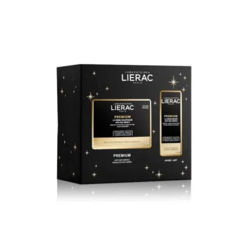 Lierac Cofanetto di Natale Premium Voluptueuse - Crema viso ricca antirughe 50 ml + Contorno occhi 15 ml