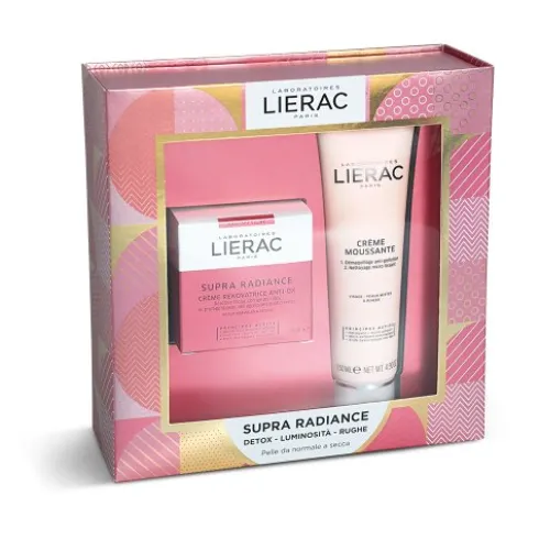 Lierac Cofanetto Supra Radiance - Crema Detox Rinnovatrice Giorno 50 ml + Crema mousse struccante 150 ml