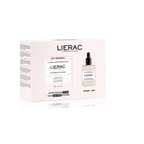 Lierac Lift Integral Kit Giorno Crema + Siero Rassodante - Crema viso 50 ml + siero viso rimpolpante anti rughe 15 ml