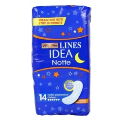 Lines Idea Notte Extralungo Assorbenti con Neutralizza Odori 14 pz