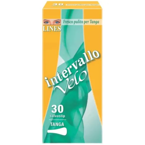 Lines Velo Intervallo Proteggislip Tanga per Incontinenza Leggera 30 Pezzi