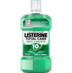 Listerine Difesa Denti e Gengive Collutorio - Ideale per l'igiene orale quotidiana - Gusto Menta fresca - 500 ml