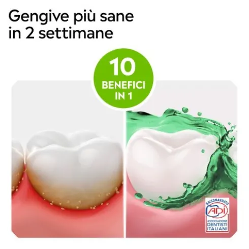 Listerine Difesa Denti e Gengive Collutorio - Ideale per l'igiene orale quotidiana - Gusto Menta fresca - 500 ml