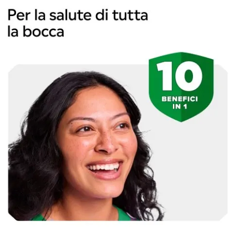 Listerine Difesa Denti e Gengive Collutorio Zero Alcol - Ideale per l'igiene orale quotidiana - Gusto Menta fresca - 500 ml