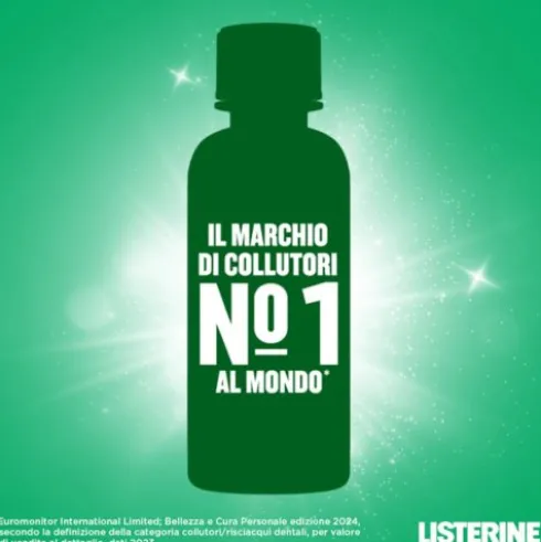 Listerine Difesa Denti e Gengive Collutorio - Ideale per l'igiene orale quotidiana - Gusto delicato - 95 ml