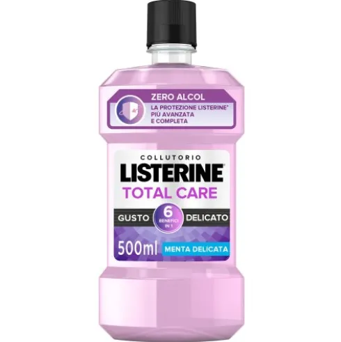 Listerine Total Care Collutorio Zero Alcol - Ideale contro la formazione di tartaro e placca - 500 ml