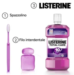 Listerine Total Care Collutorio - Ideale contro la formazione di tartaro e placca - 500 ml