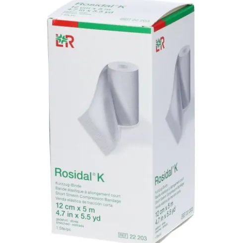Lohmann & rauscher Rosidal K Benda Elastica Forte Compressione Color Pelle 12cm x 5m