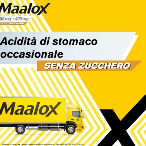 Maalox - Per il trattamento dell'acidità di stomaco occasionale - 30 Compresse masticabili senza zucchero