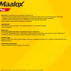 Maalox Plus Sciroppo - Rapido sollievo dal bruciore di stomaco e difficoltà a digerire - Sospensione orale da 250 ml