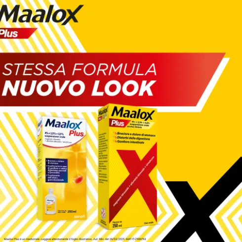 Maalox Plus Sciroppo - Rapido sollievo dal bruciore di stomaco e difficoltà a digerire - Sospensione orale da 250 ml