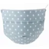 Mascherina Lavabile Baby in TNT - Set 2 pezzi in cotone ipoallergenico - Colore Pois Azzurro