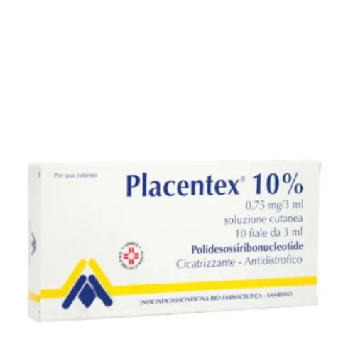 Mastelli Placentex Soluzione Cutanea Cicatrizzante 10 Fiale 0,75mg