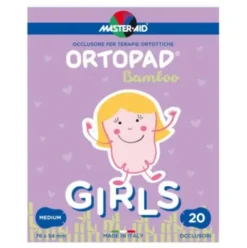 Master Aid Ortopad Girls Medium Cerotto Oculare per Ambliopia, 20 pz