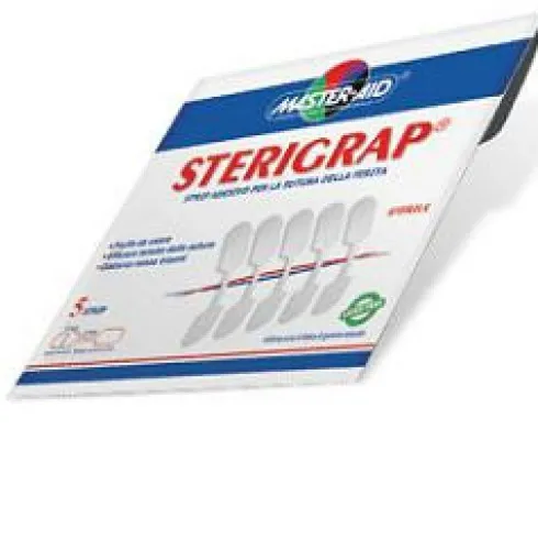 Master Aid Sterigrap Cerotto Adesivo per Sutura 7x1,3 cm, 5 Pezzi